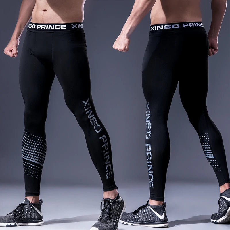 Bigzora Men’s Compression Gym Running Training Leggings