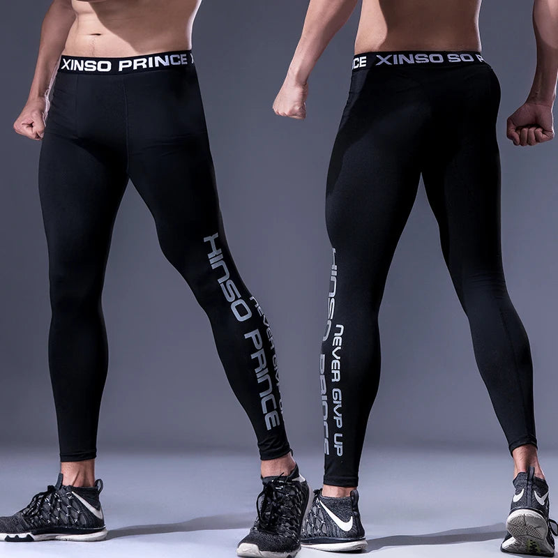 Bigzora Men’s Compression Gym Running Training Leggings