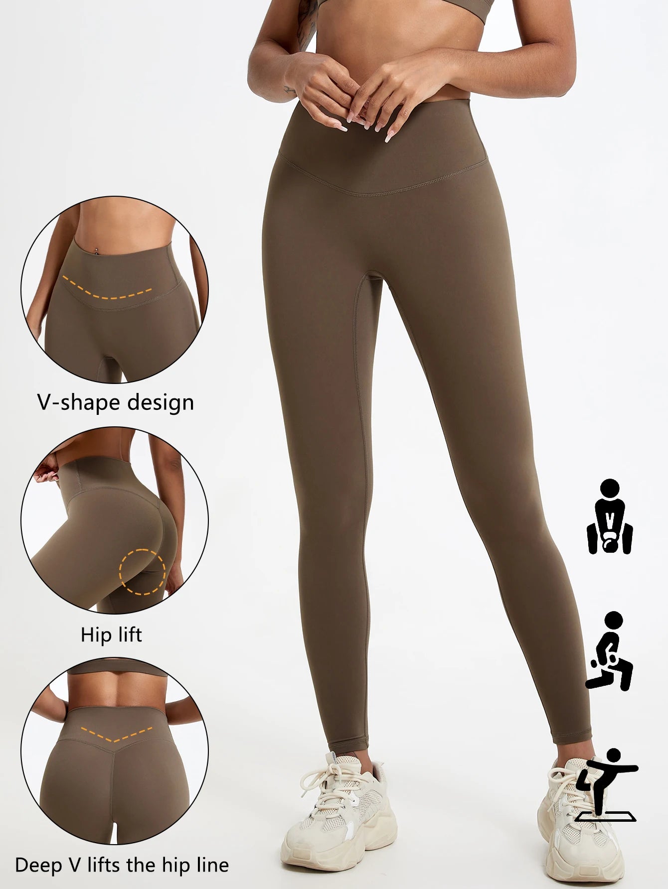 Bigzora High Waist Yoga Leggings Push Up Workout Tights