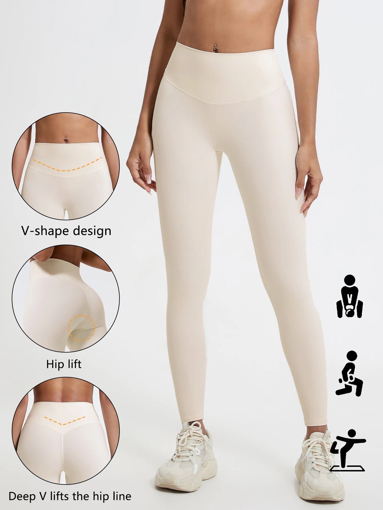 Bigzora High Waist Yoga Leggings Push Up Workout Tights