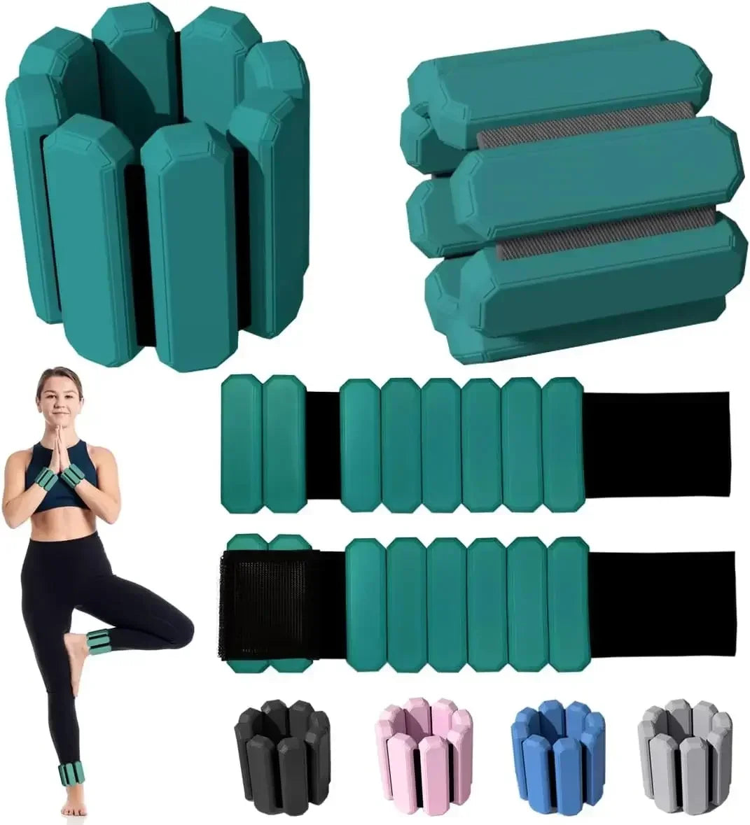 Bigzora Adjustable Wrist & Ankle Weights Fitness Bands