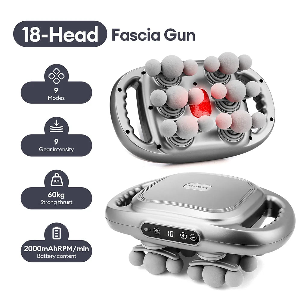 Bigzora 42 Head Fascia Gun Deep Tissue Massage Gun