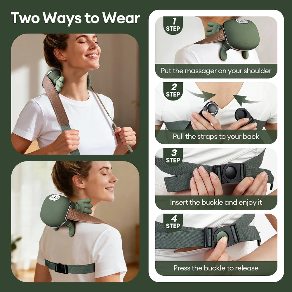 Bigzora 4D Neck & Shoulder Bionic Massage Shawl Wireless
