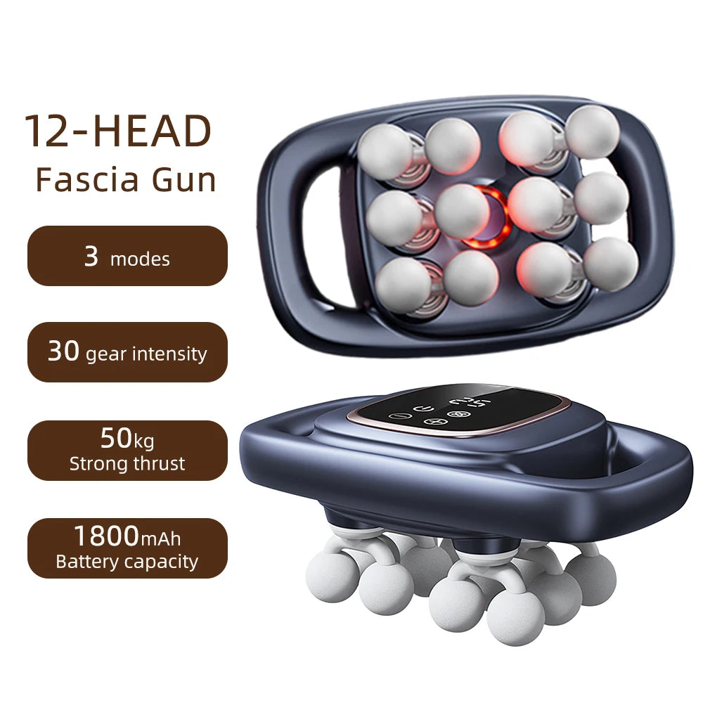 Bigzora 42 Head Fascia Gun Deep Tissue Massage Gun