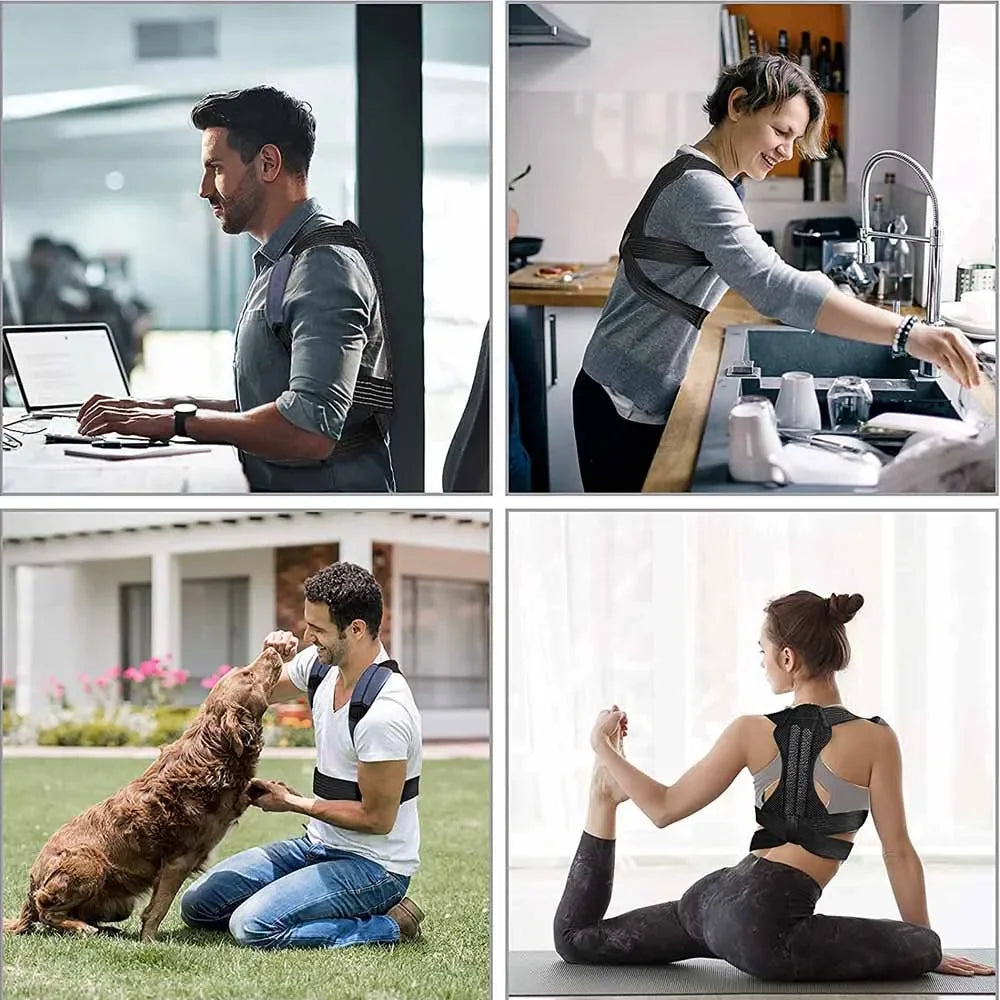 Bigzora Adjustable Posture Corrector Back & Shoulder Support Belt