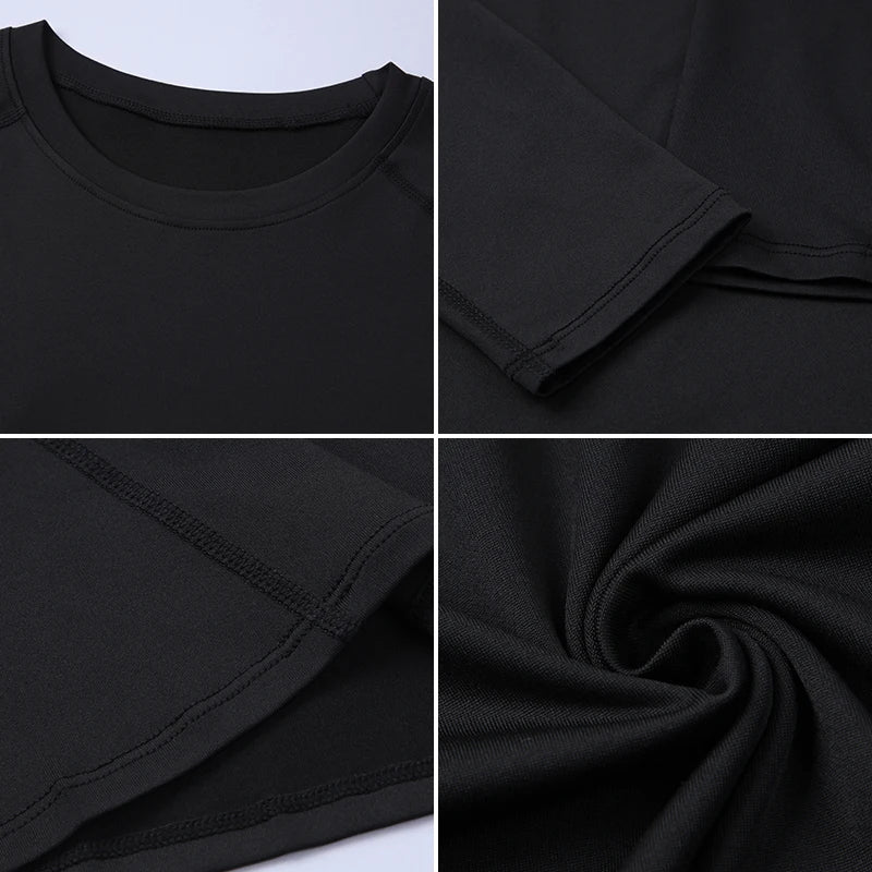 Bigzora Men’s Compression Long Sleeve Workout Shirt