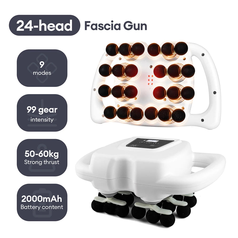 Bigzora 42 Head Fascia Gun Deep Tissue Massage Gun