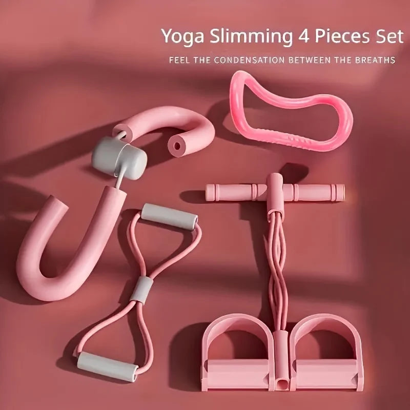 Bigzora 5 Piece Yoga Fitness Resistance Training Set