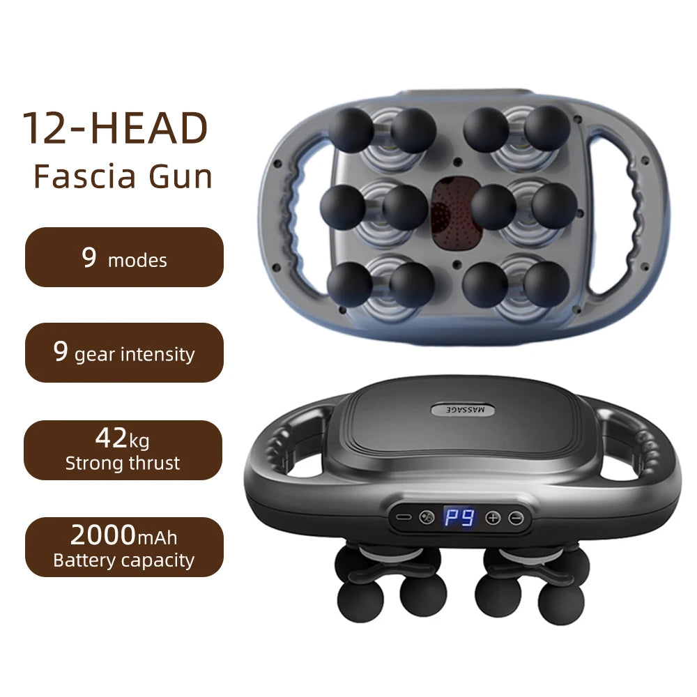 Bigzora 42 Head Fascia Gun Deep Tissue Massage Gun