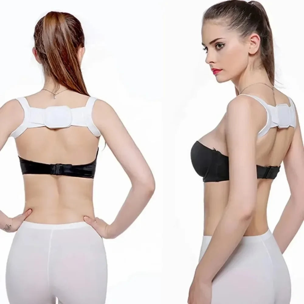 Bigzora Adjustable Back Posture Corrector Shoulder Belt Black