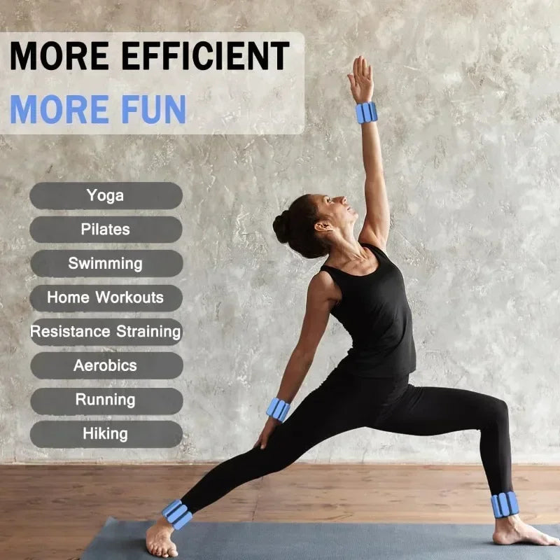 Bigzora Adjustable Wrist & Ankle Weights Fitness Bands