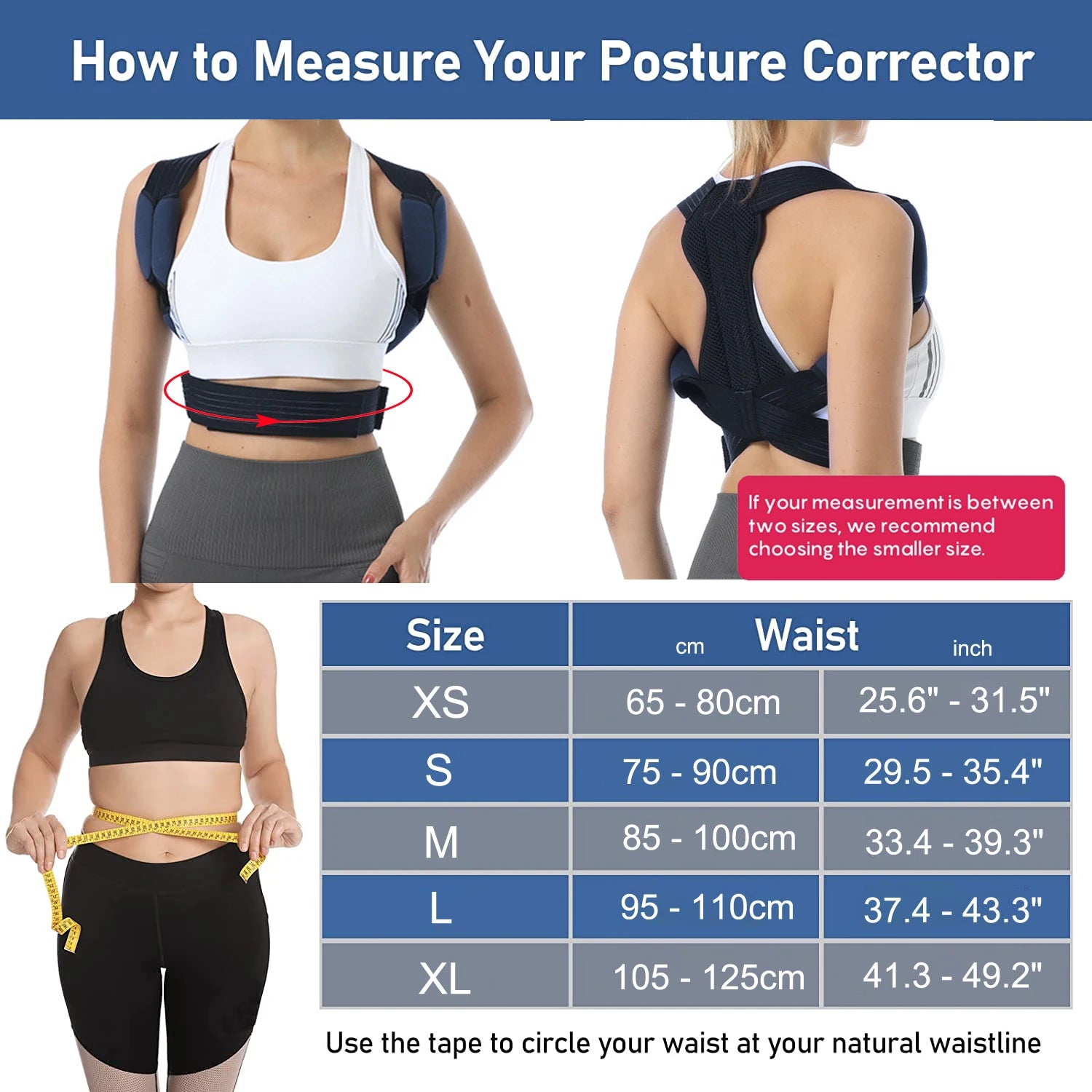 Bigzora Adjustable Posture Corrector Back & Shoulder Support Belt