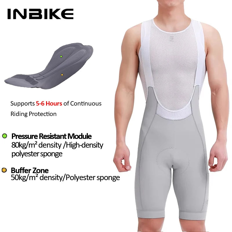 Bigzora Men’s Cycling Bib Shorts Breathable Biking Tights