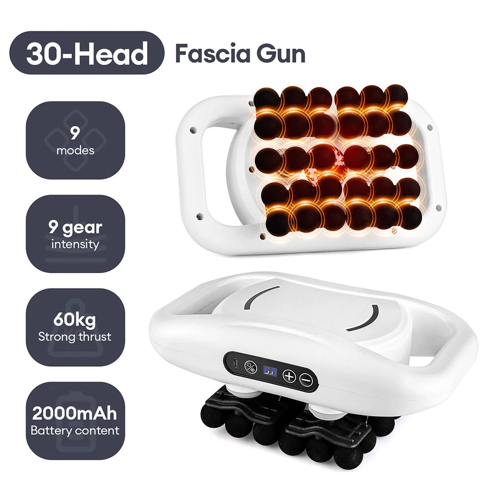Bigzora 42 Head Fascia Gun Deep Tissue Massage Gun