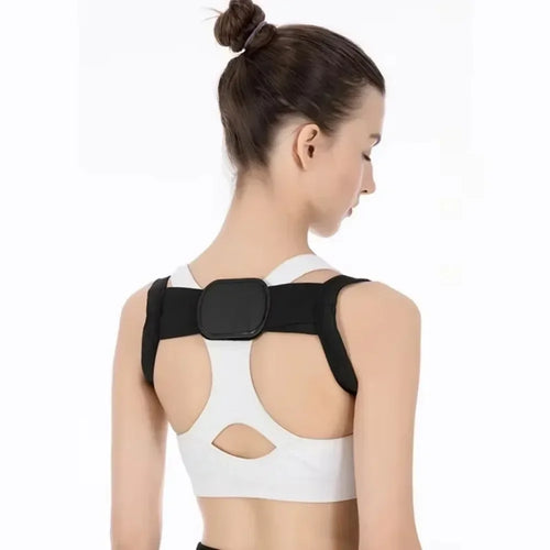 Bigzora Adjustable Back Posture Corrector Shoulder Belt Black