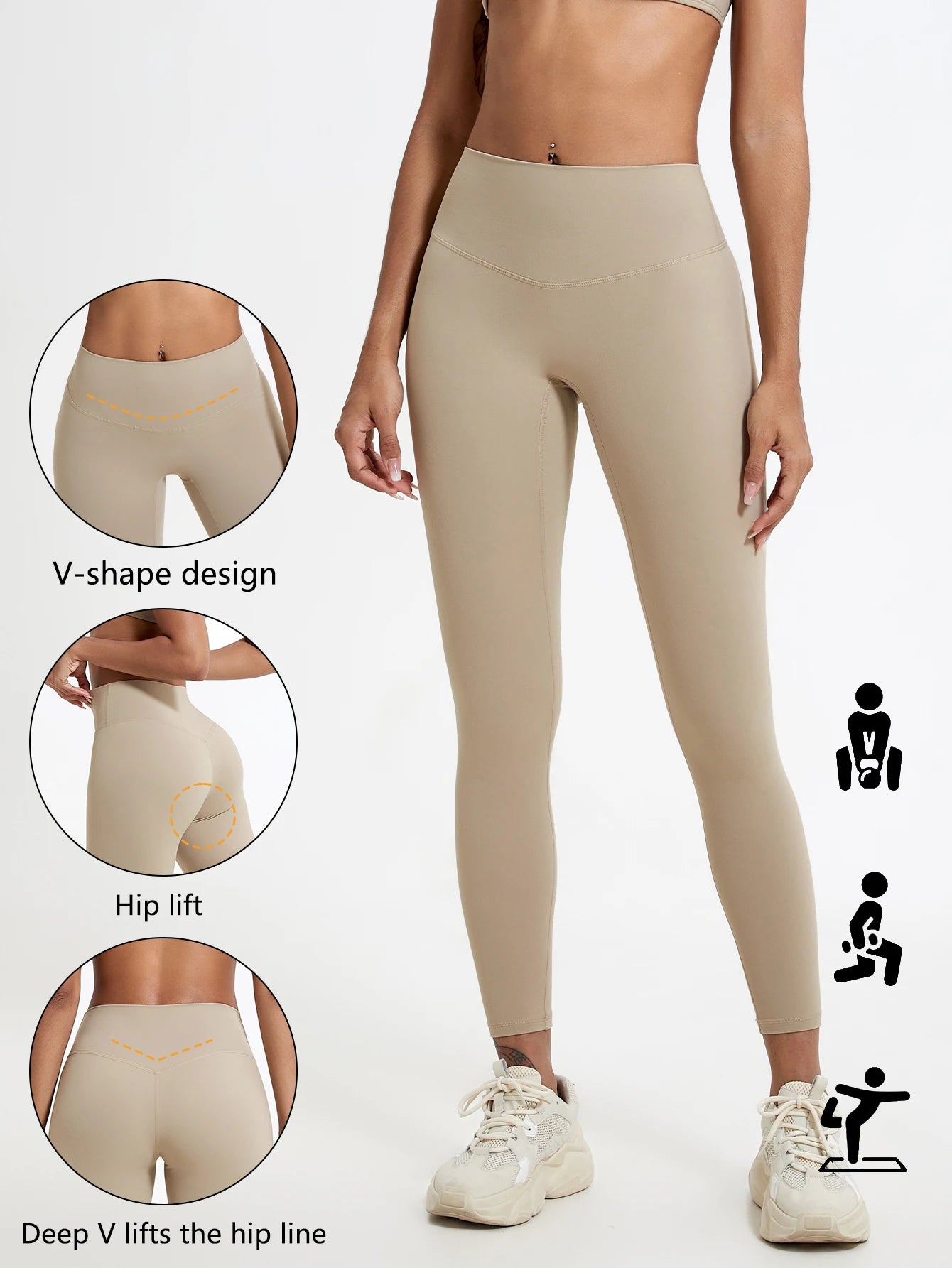 Bigzora High Waist Yoga Leggings Push Up Workout Tights