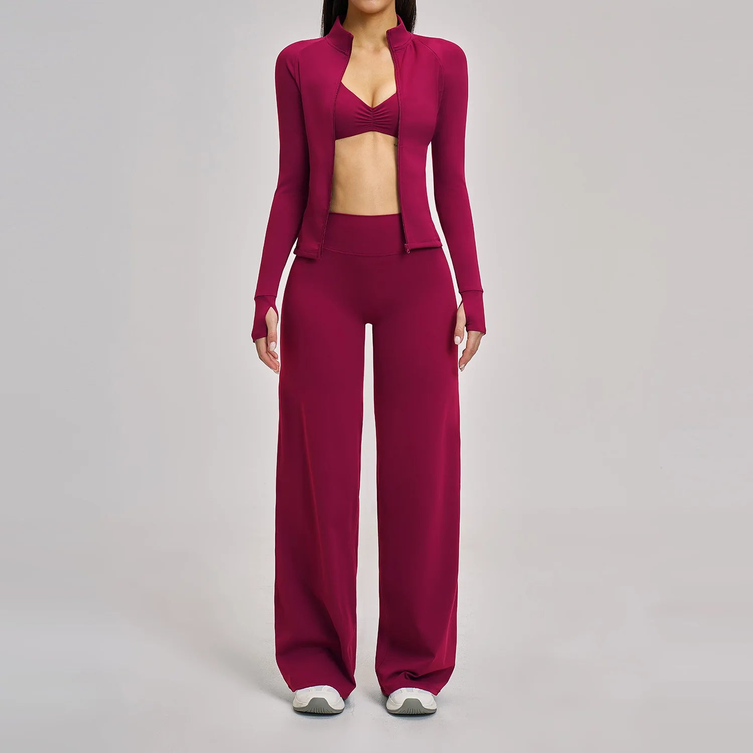 Bigzora Women’s Yoga Sports Set 2/3PCS Gym Tracksuit Outfit