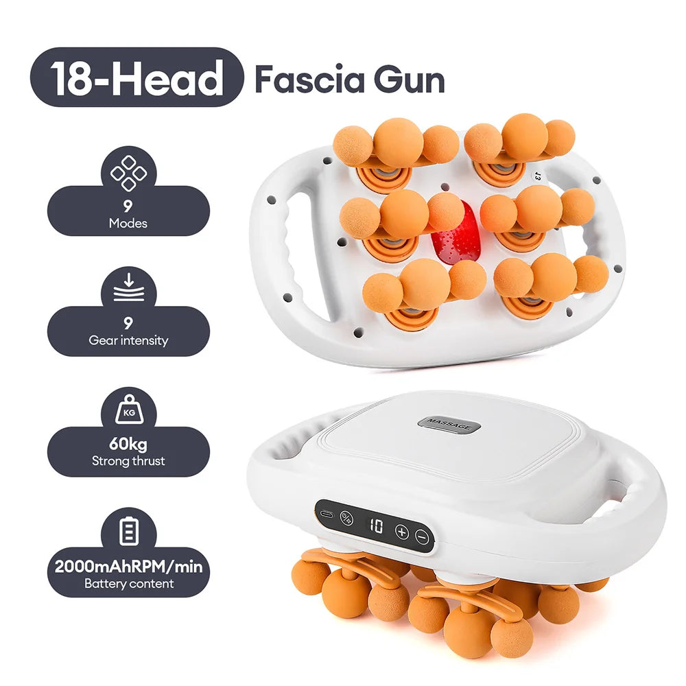 Bigzora 42 Head Fascia Gun Deep Tissue Massage Gun
