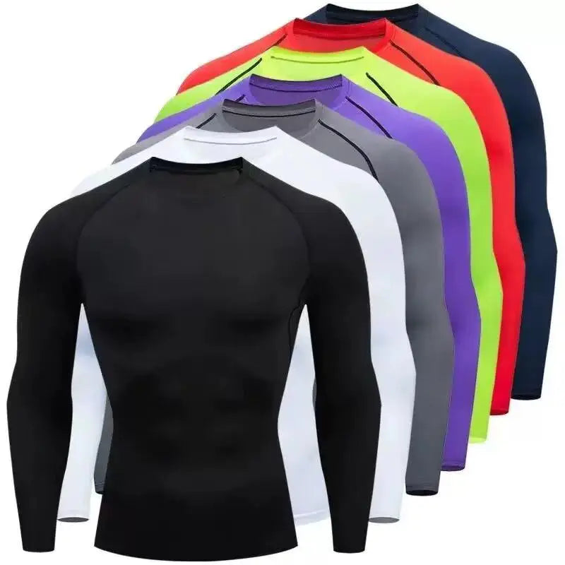 Bigzora Men’s Compression Long Sleeve Workout Shirt