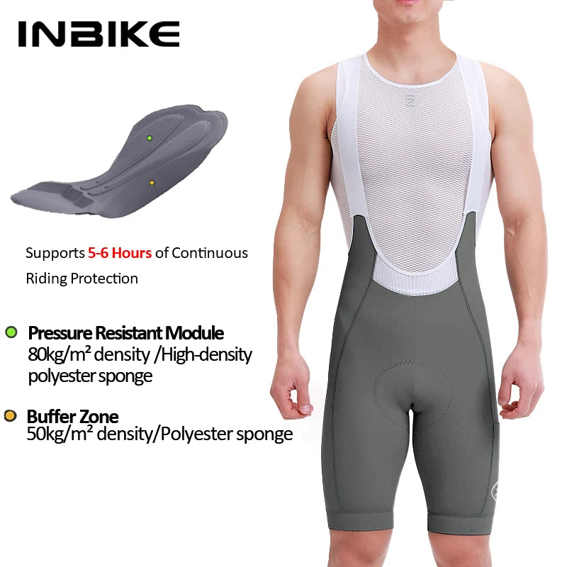 Bigzora Men’s Cycling Bib Shorts Breathable Biking Tights