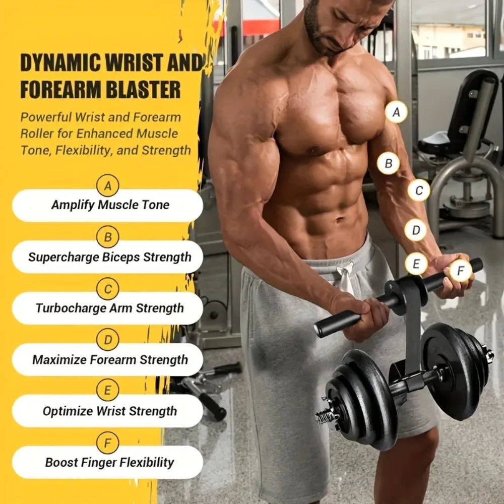 Bigzora Forearm Training Bar Wrist Strengthener Grip Trainer