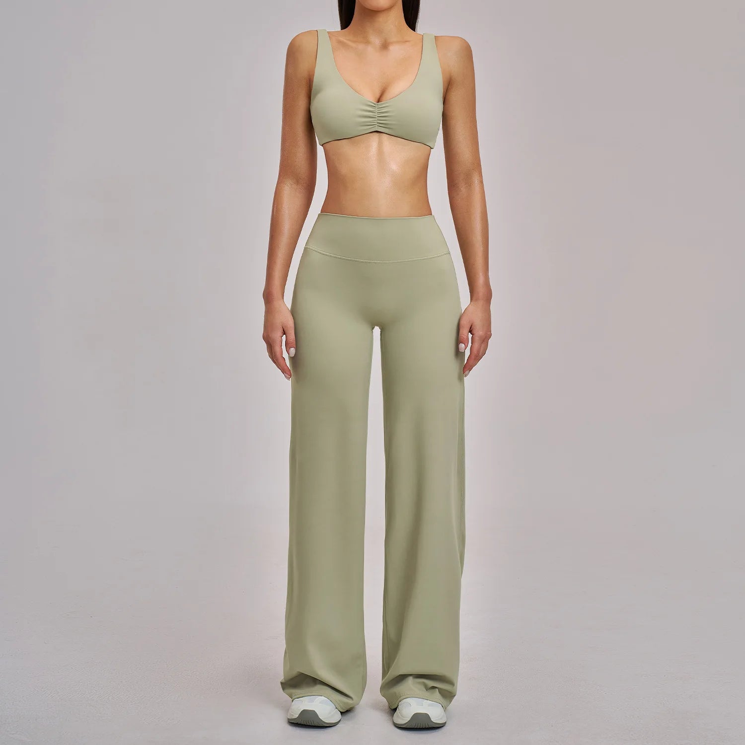 Bigzora Women’s Yoga Sports Set 2/3PCS Gym Tracksuit Outfit
