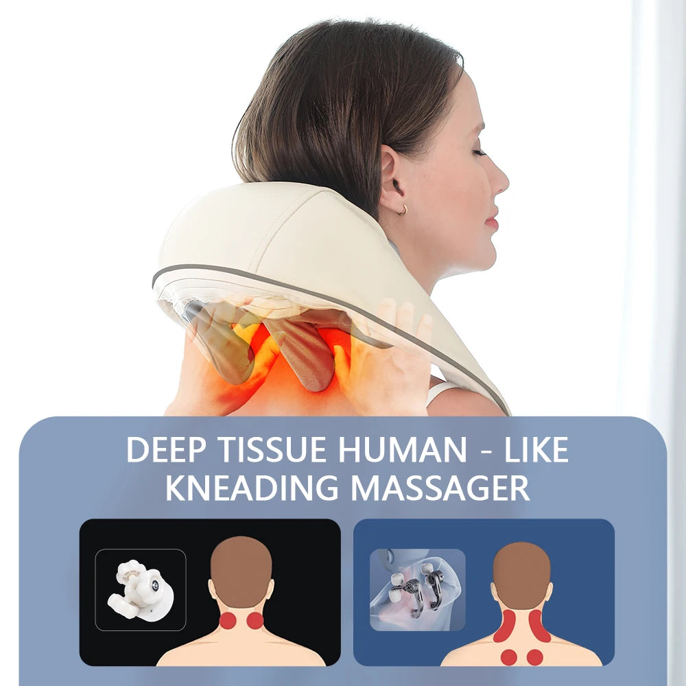 Bigzora Wireless Neck & Shoulder Massage Shawl 26W
