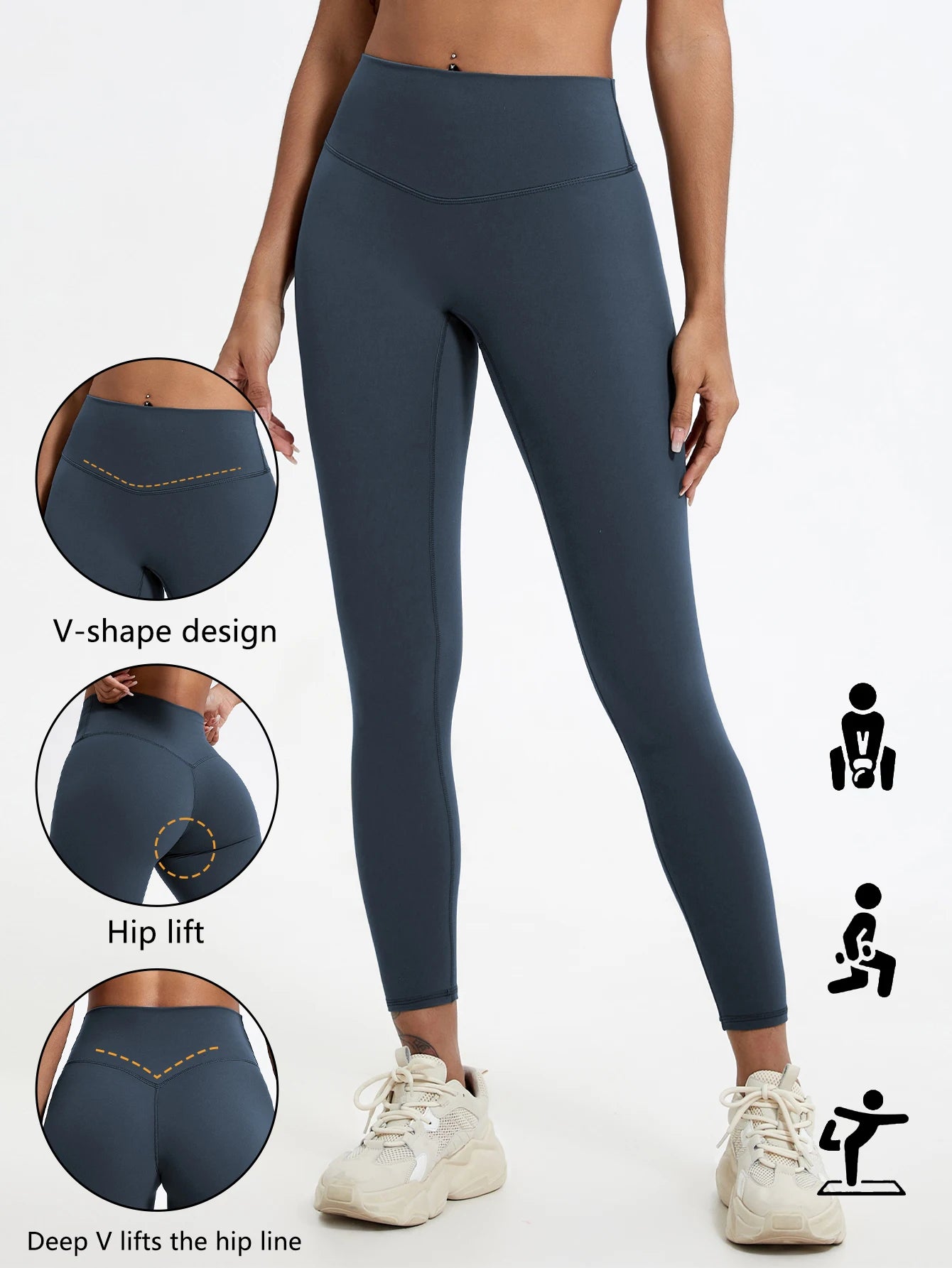Bigzora High Waist Yoga Leggings Push Up Workout Tights