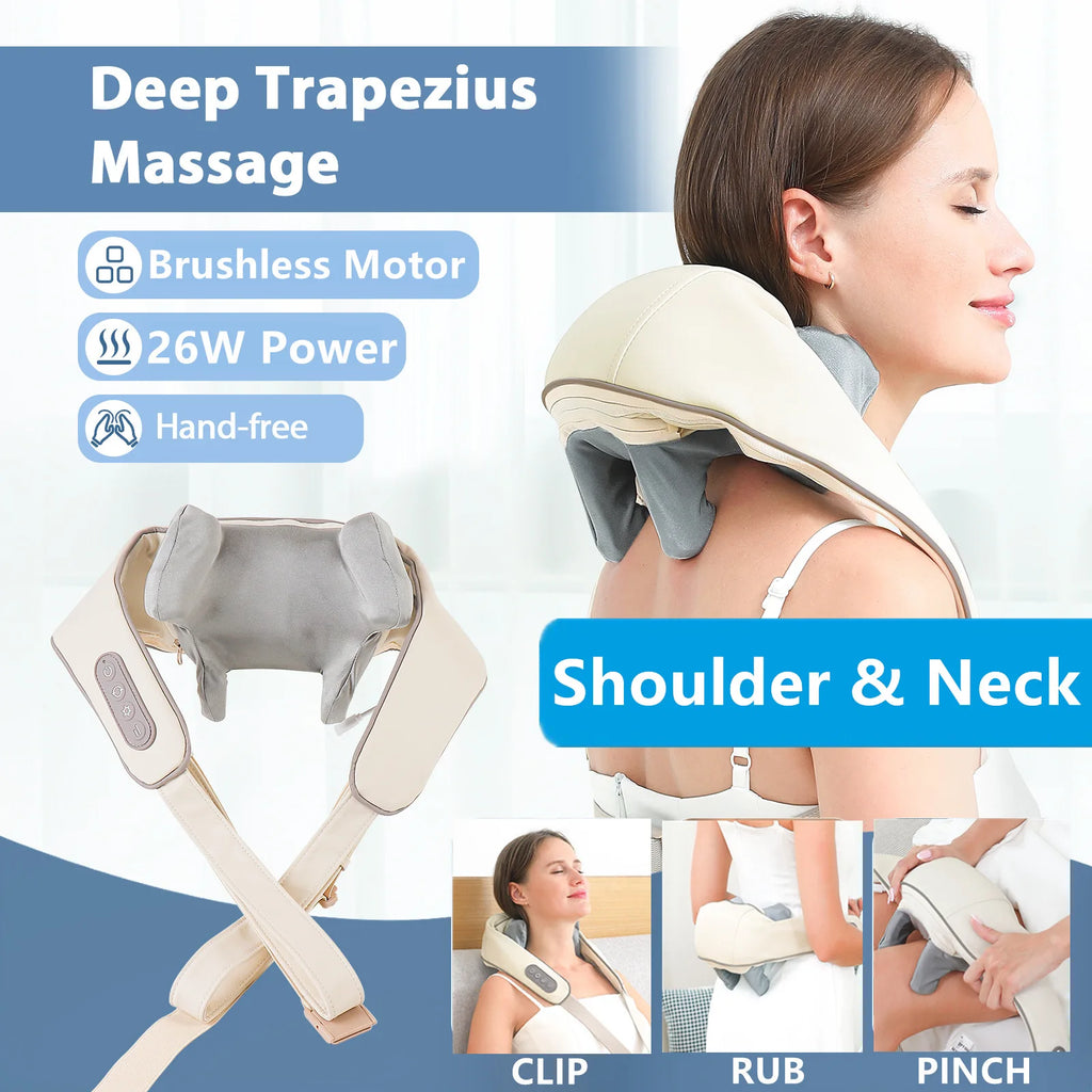 Bigzora Wireless Neck & Shoulder Massage Shawl 26W