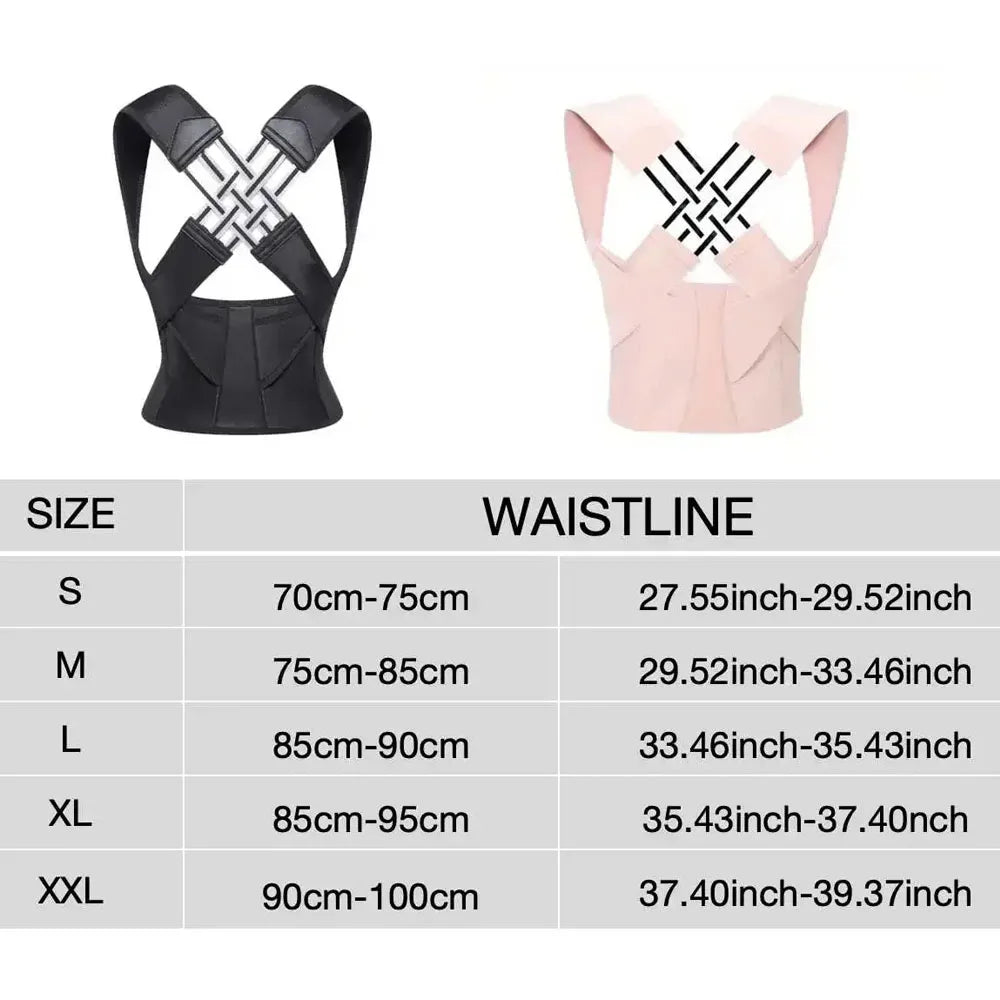 Bigzora Breathable Back Posture Corrector Brace for Women & Kids