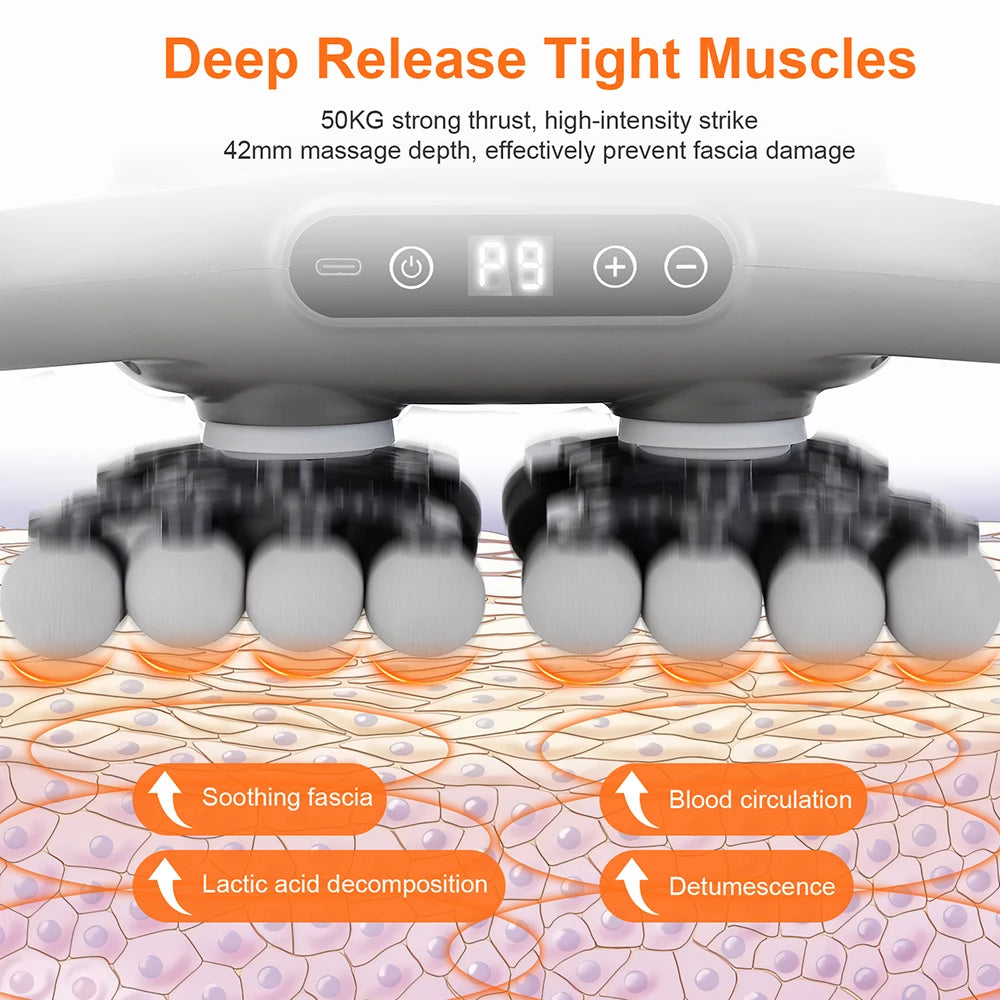Bigzora 42 Head Fascia Gun Deep Tissue Massage Gun