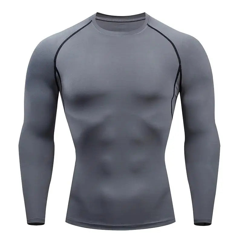 Bigzora Men’s Compression Long Sleeve Workout Shirt