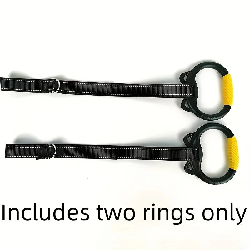 Bigzora Adjustable Gym Rings Grip Strength Training Set