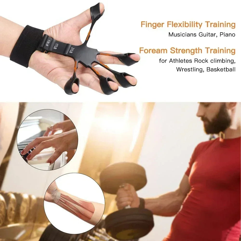 Bigzora Hand Grip Strengthener Finger Exerciser Trainer Tool