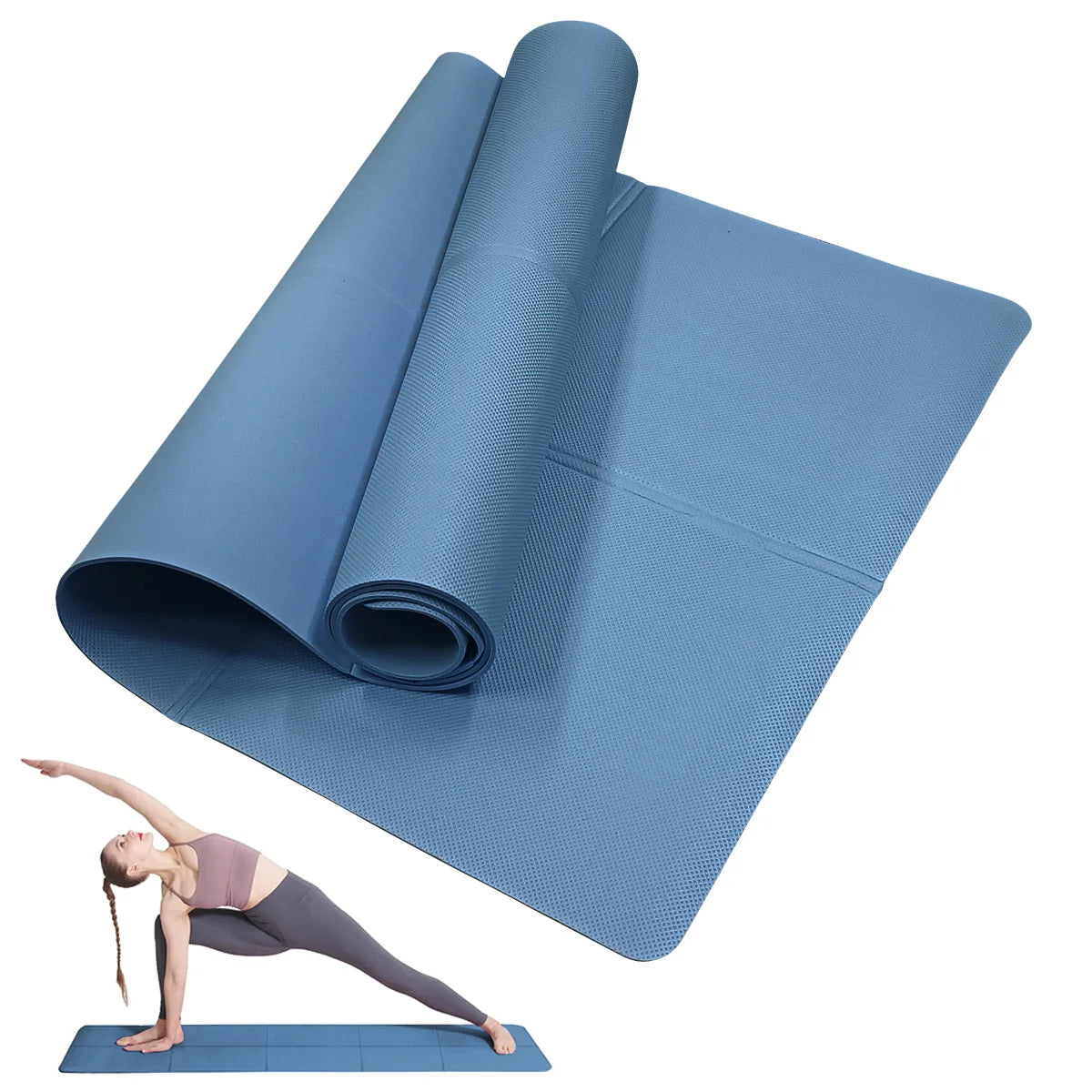 Bigzora 4MM EVA Yoga Mat Non Slip Exercise Fitness Mat