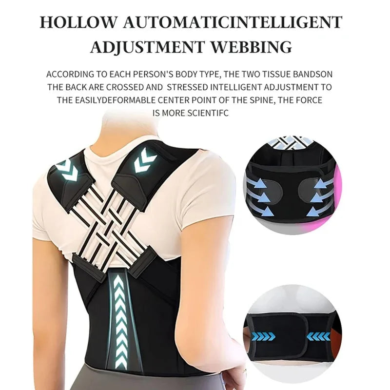 Bigzora Breathable Back Posture Corrector Brace for Women & Kids