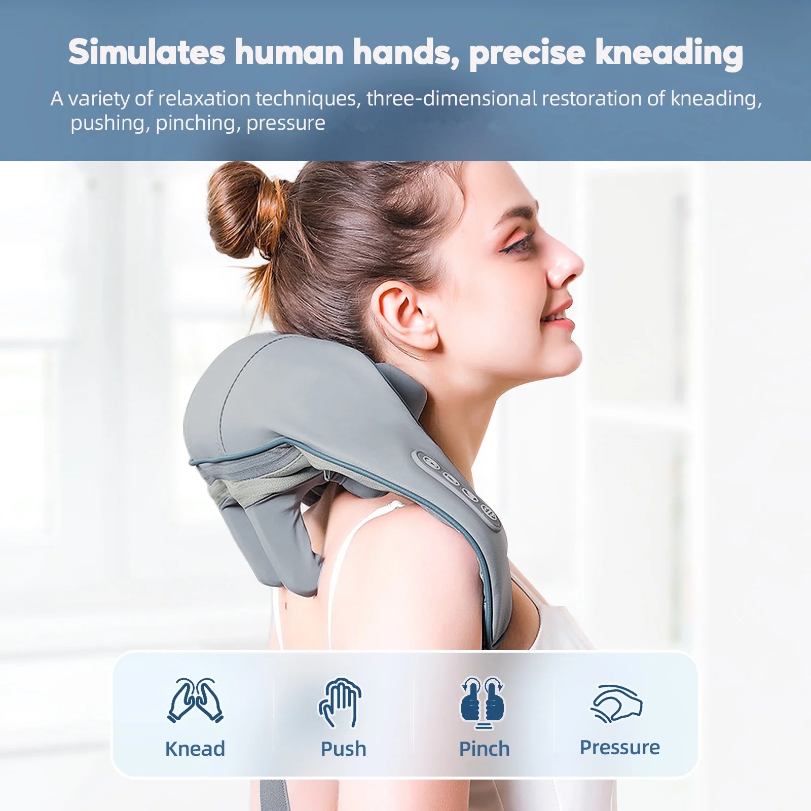 Bigzora Wireless Neck & Shoulder Massage Shawl 26W