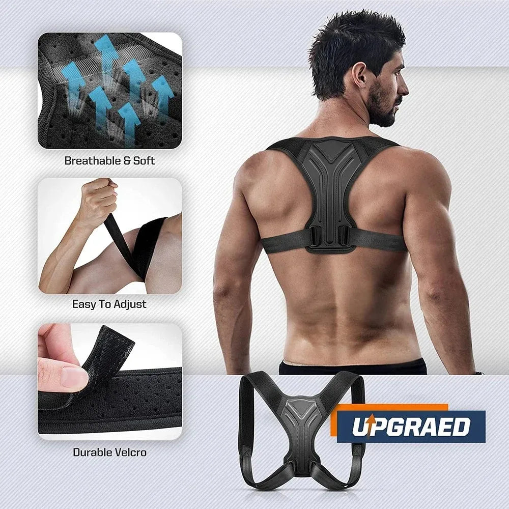 Bigzora Adjustable Shoulder & Back Posture Corrector Belt