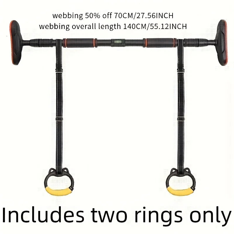 Bigzora Adjustable Gym Rings Grip Strength Training Set