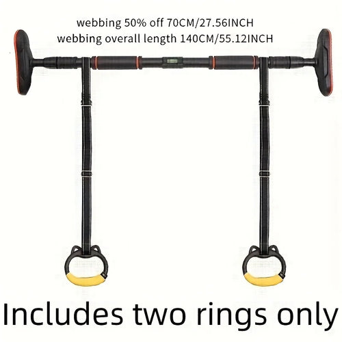 Bigzora Adjustable Gym Rings Grip Strength Training Set
