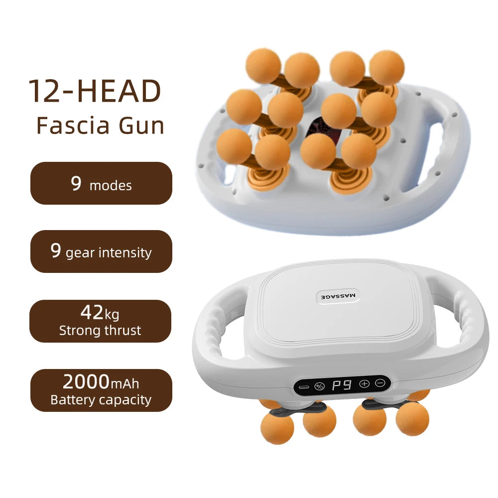 Bigzora 42 Head Fascia Gun Deep Tissue Massage Gun