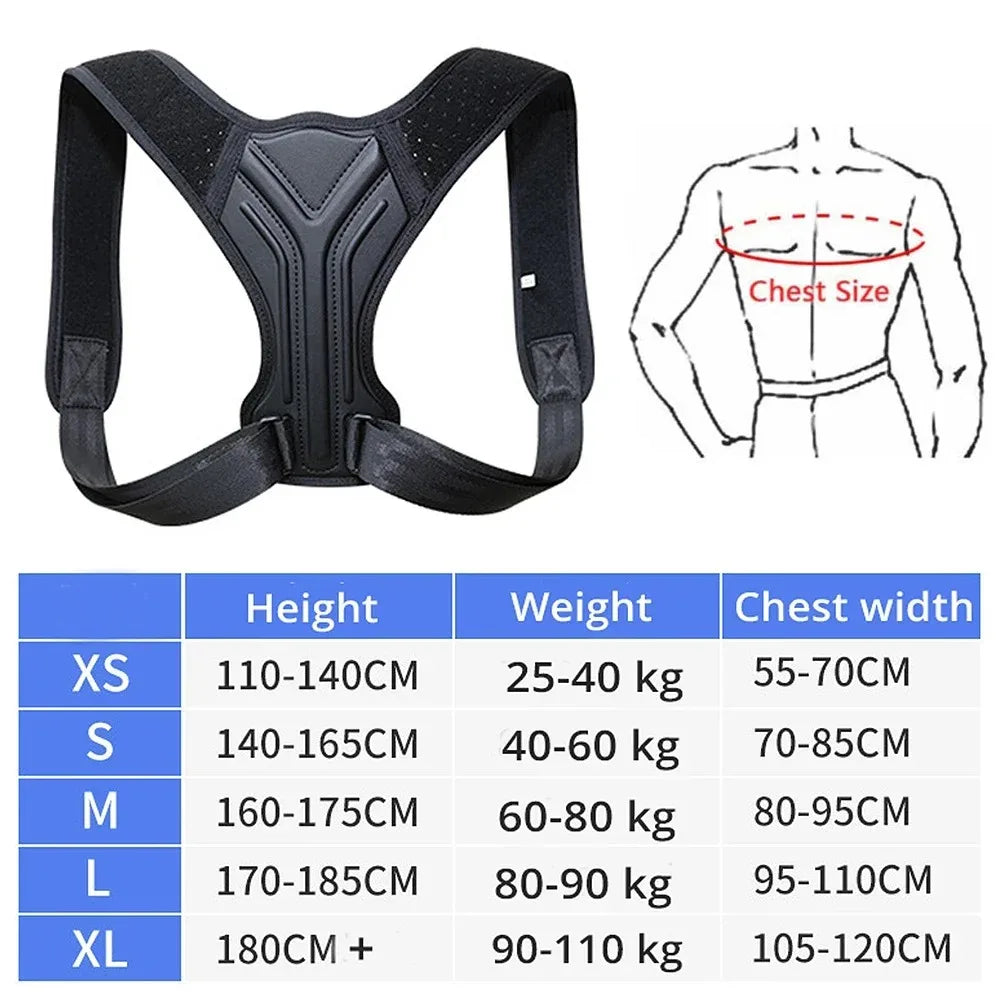 Bigzora Adjustable Shoulder & Back Posture Corrector Belt