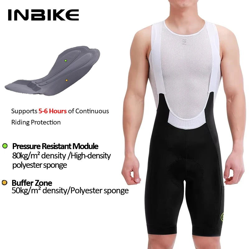 Bigzora Men’s Cycling Bib Shorts Breathable Biking Tights