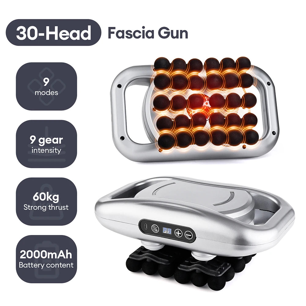 Bigzora 42 Head Fascia Gun Deep Tissue Massage Gun