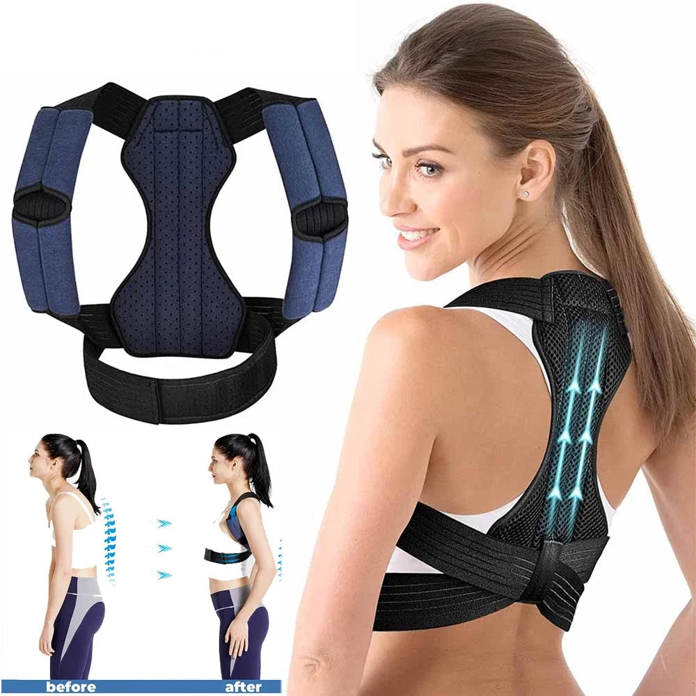 Bigzora Adjustable Posture Corrector Back & Shoulder Support Belt