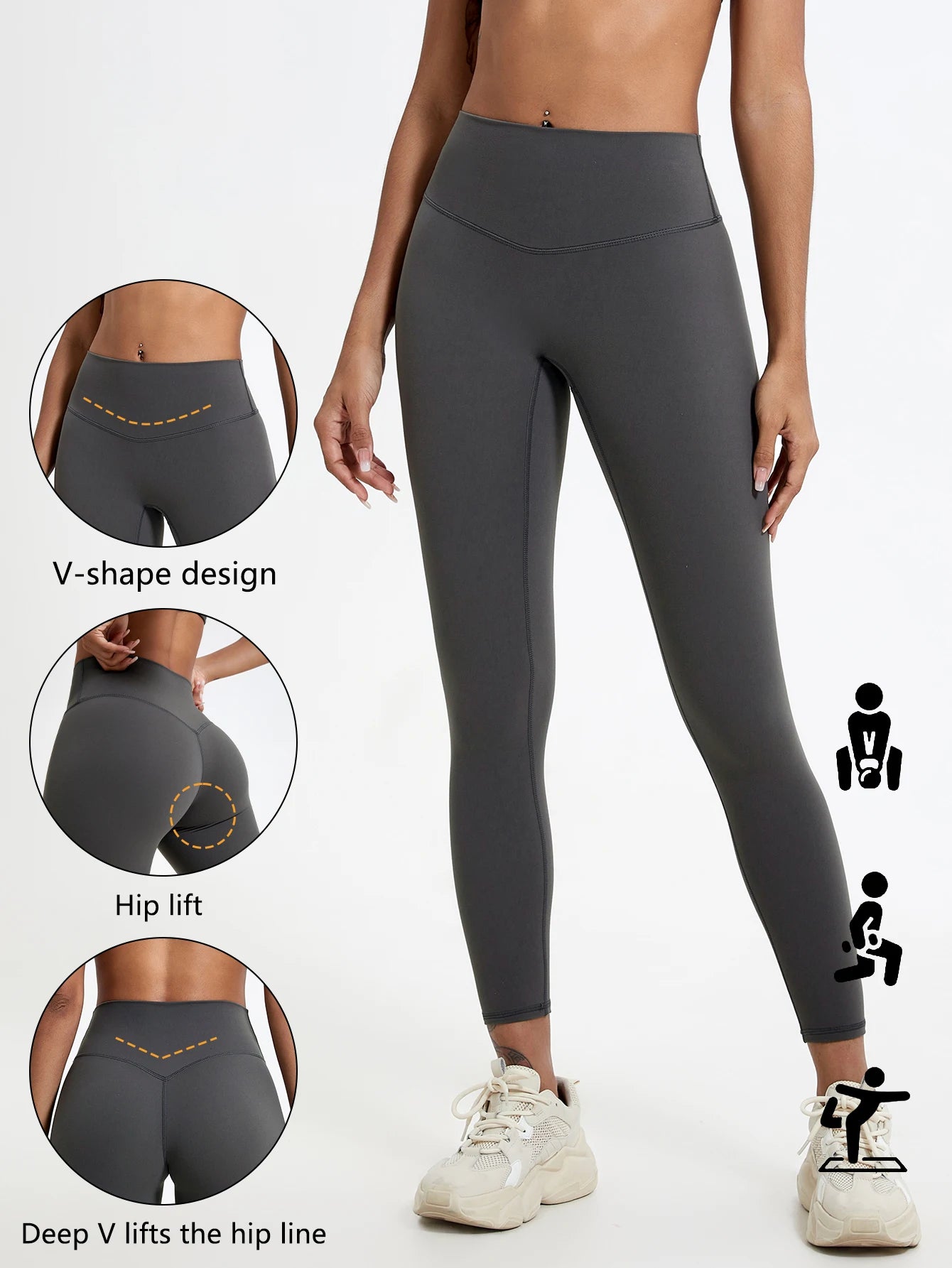 Bigzora High Waist Yoga Leggings Push Up Workout Tights