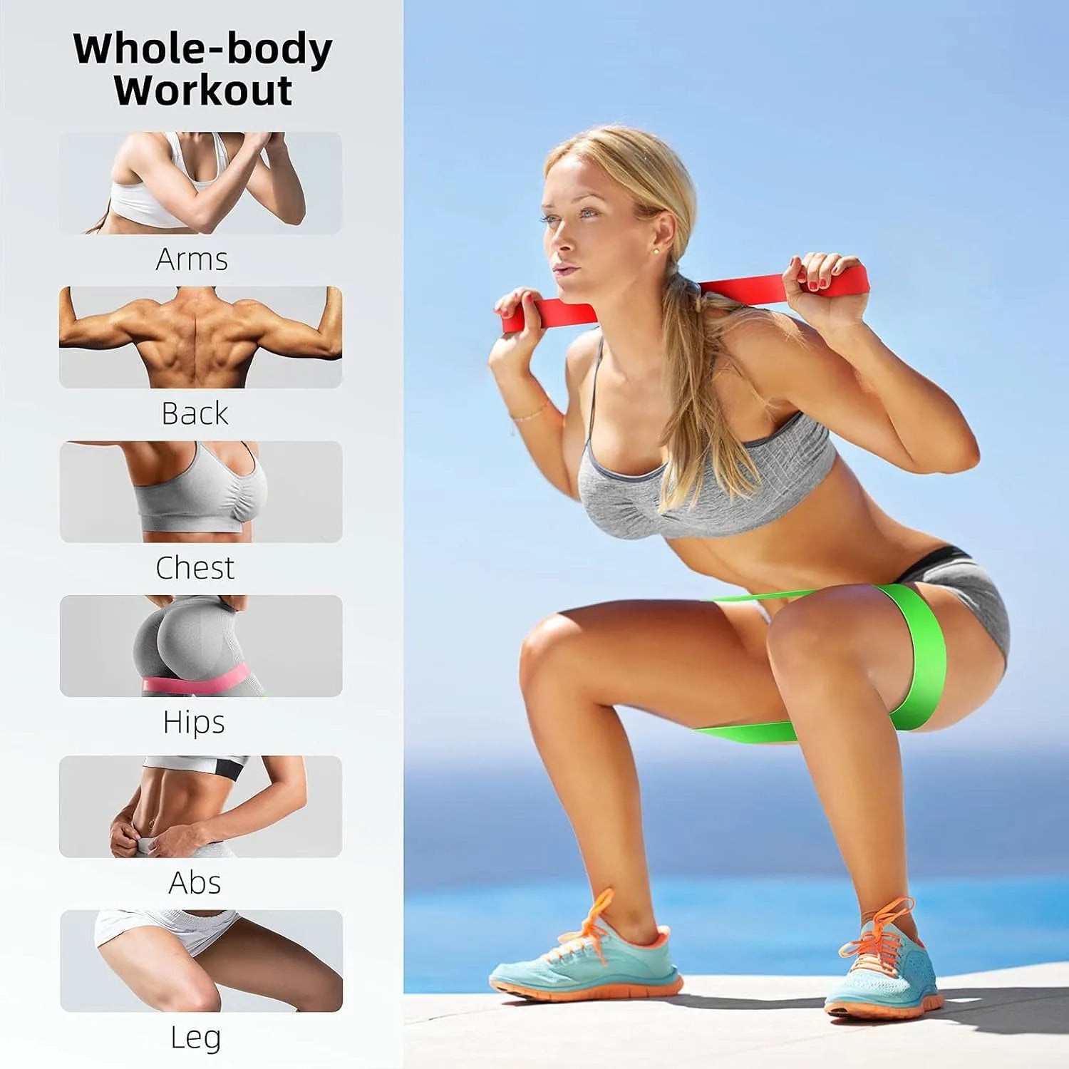 Bigzora TPE Resistance Bands Set for Strength Training