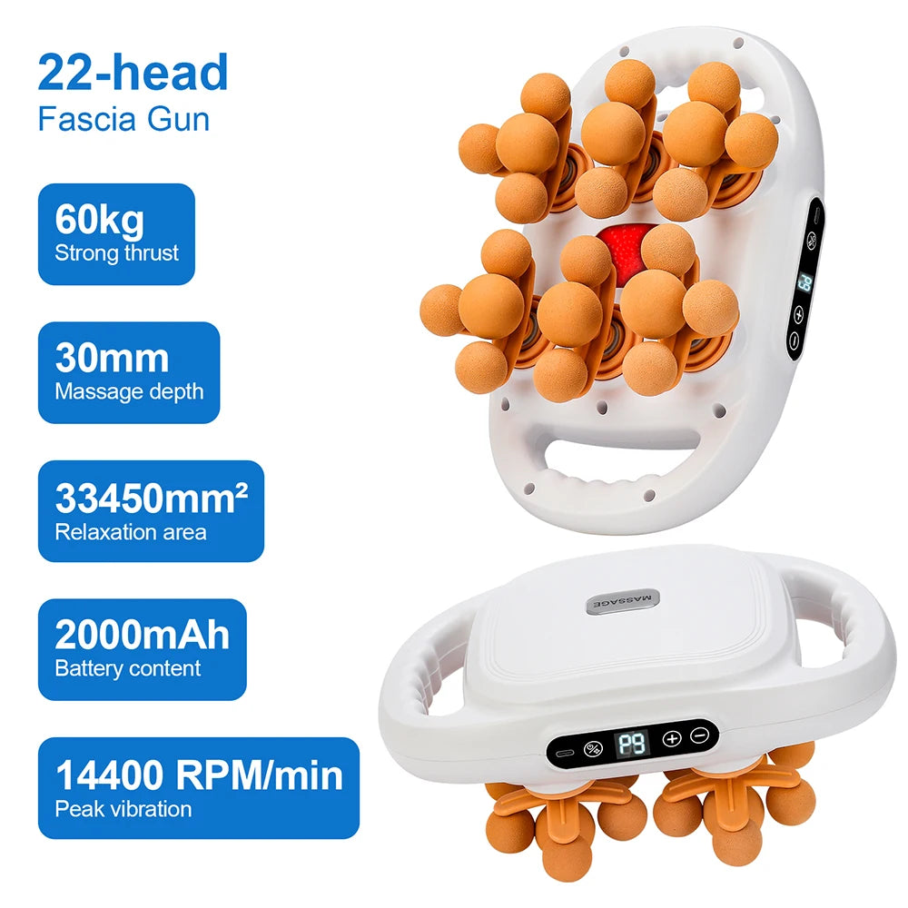 Bigzora 42 Head Fascia Gun Deep Tissue Massage Gun