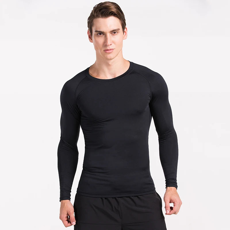 Bigzora Men’s Compression Long Sleeve Workout Shirt