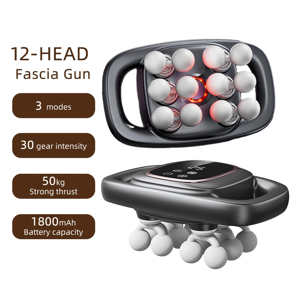 Bigzora 42 Head Fascia Gun Deep Tissue Massage Gun